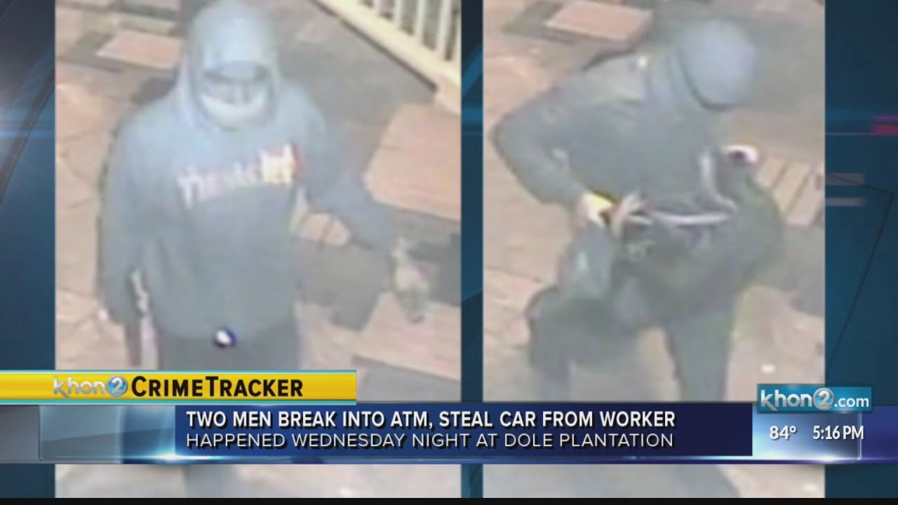 Two suspects wanted in connection to ATM robbery case