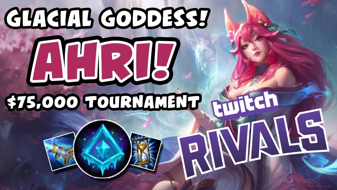 THE GLACIAL GODDESS! AHRI! Twitch Rivals for $75,000 - Vicksy | League of Legends