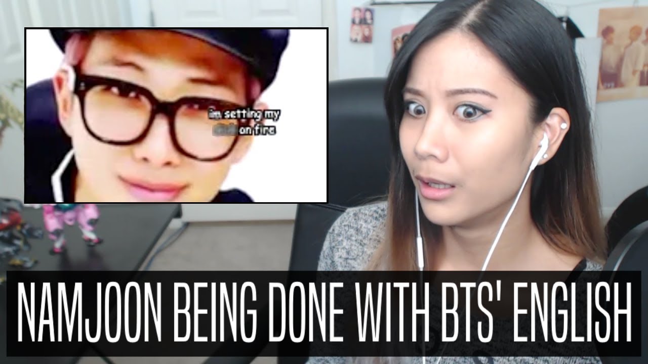 BTS CRACK REACTION (namjoon being done with bts' english) + AMINO Announcement!