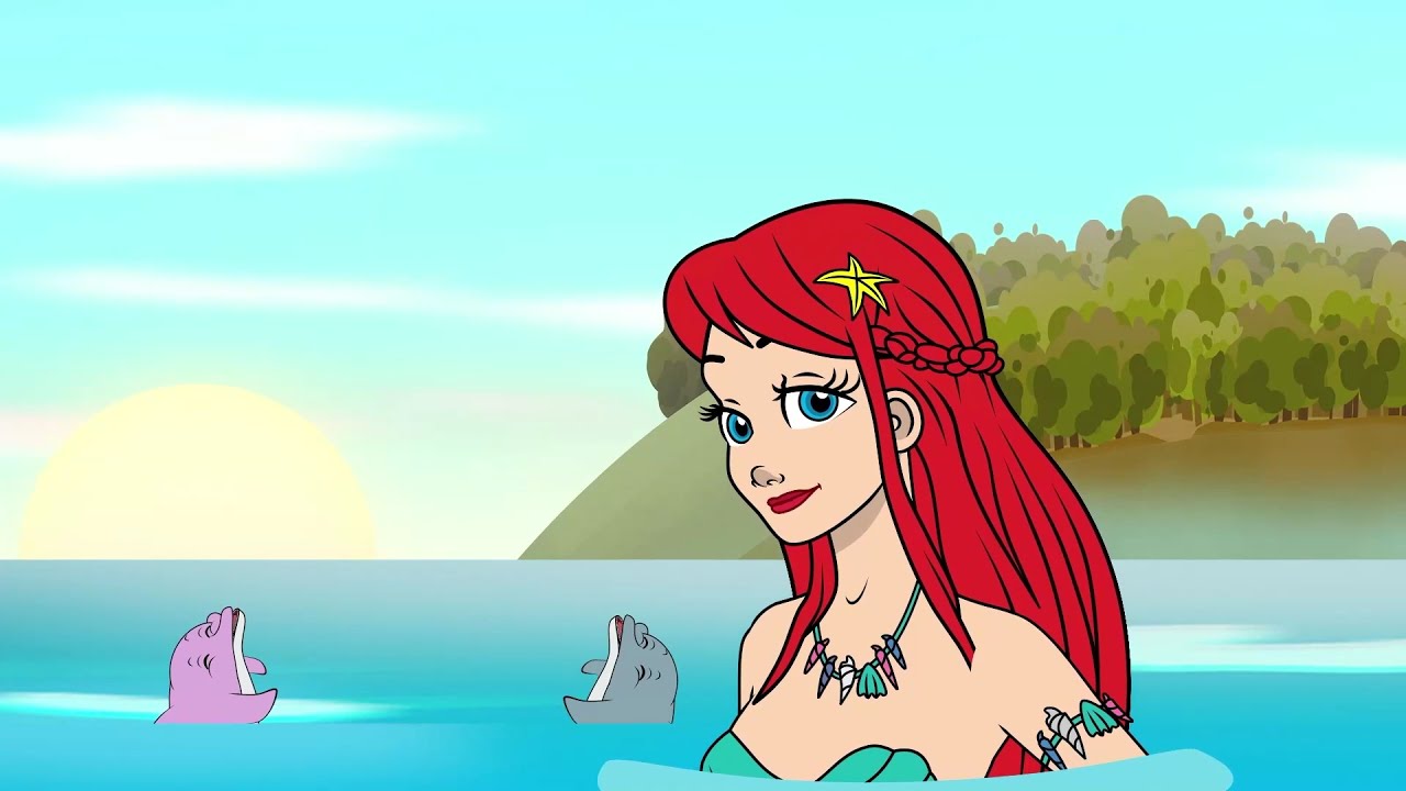 A Pequena Sereia | Série Episódio 9 - O Grande Fogo | Desenho animado com Os Amiguinhos