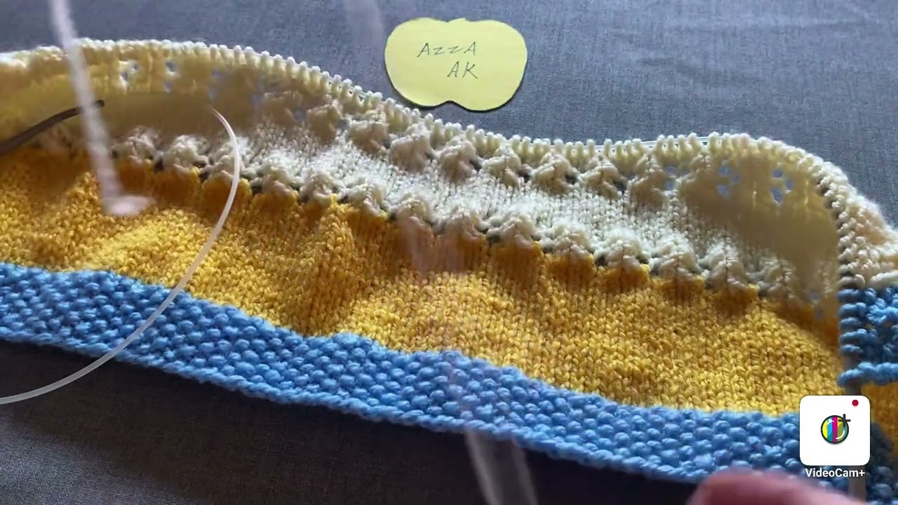 غرزة آجور مخرمة من سطر واحد/Very Easy Lac Stitch