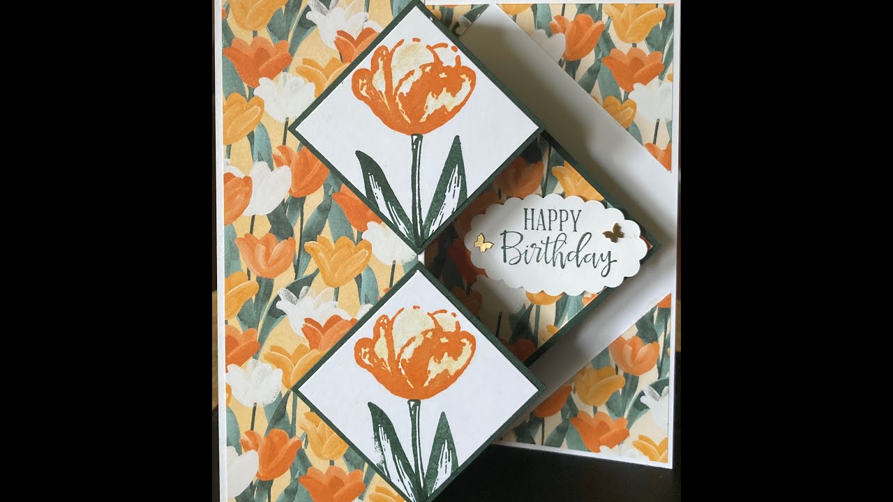 Z Fold Card with a Pop Up Center