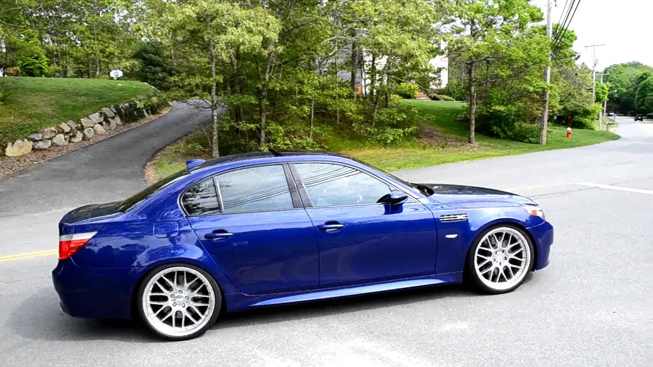 BRUTAL BMW E60 M5 meisterschaft acclerations - Powerslide, on board, revving, and more!