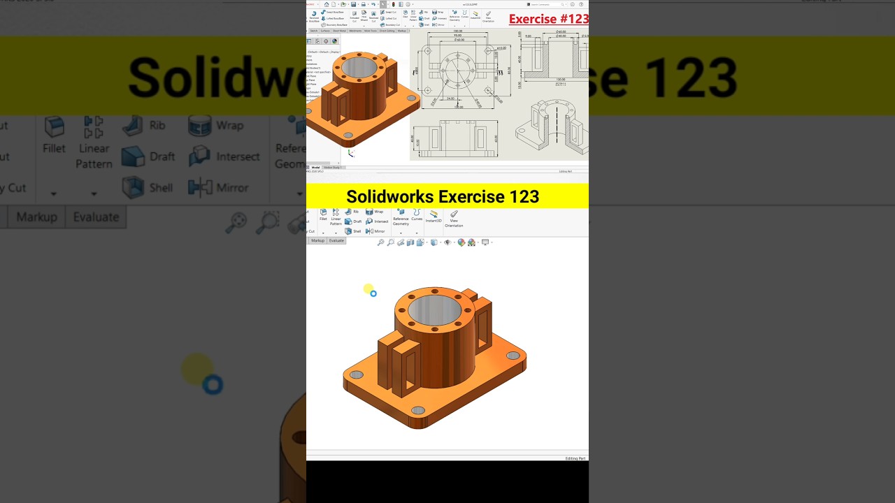 Solidworks Exercise 123 Tutorial
