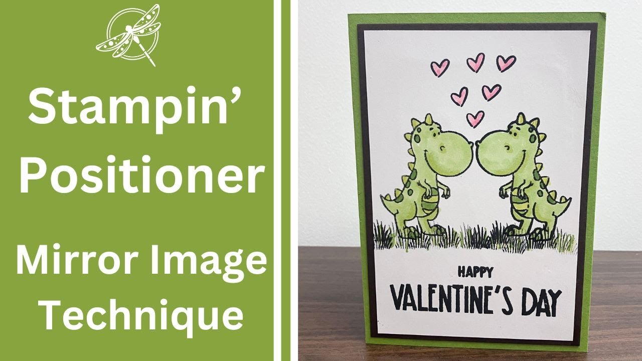 Новый позиционер Stampin' Positioner для создания открытки ко Дню святого Валентина с использован...