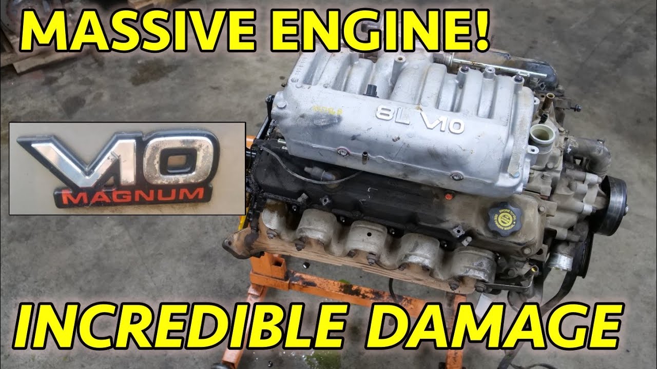 8 ЛИТРОВ РАЗРУШЕНИЯ! Разборка двигателя Dodge Ram V10. Разбит так, как я ещё не видел!