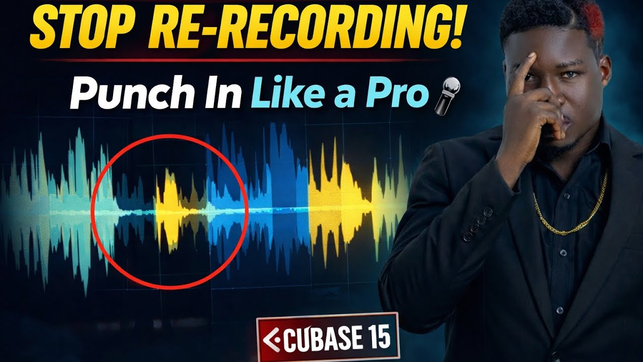 How to Punch In & Punch Out Vocals in Cubase 15 (Fix Mistakes Without Re-Recording!)