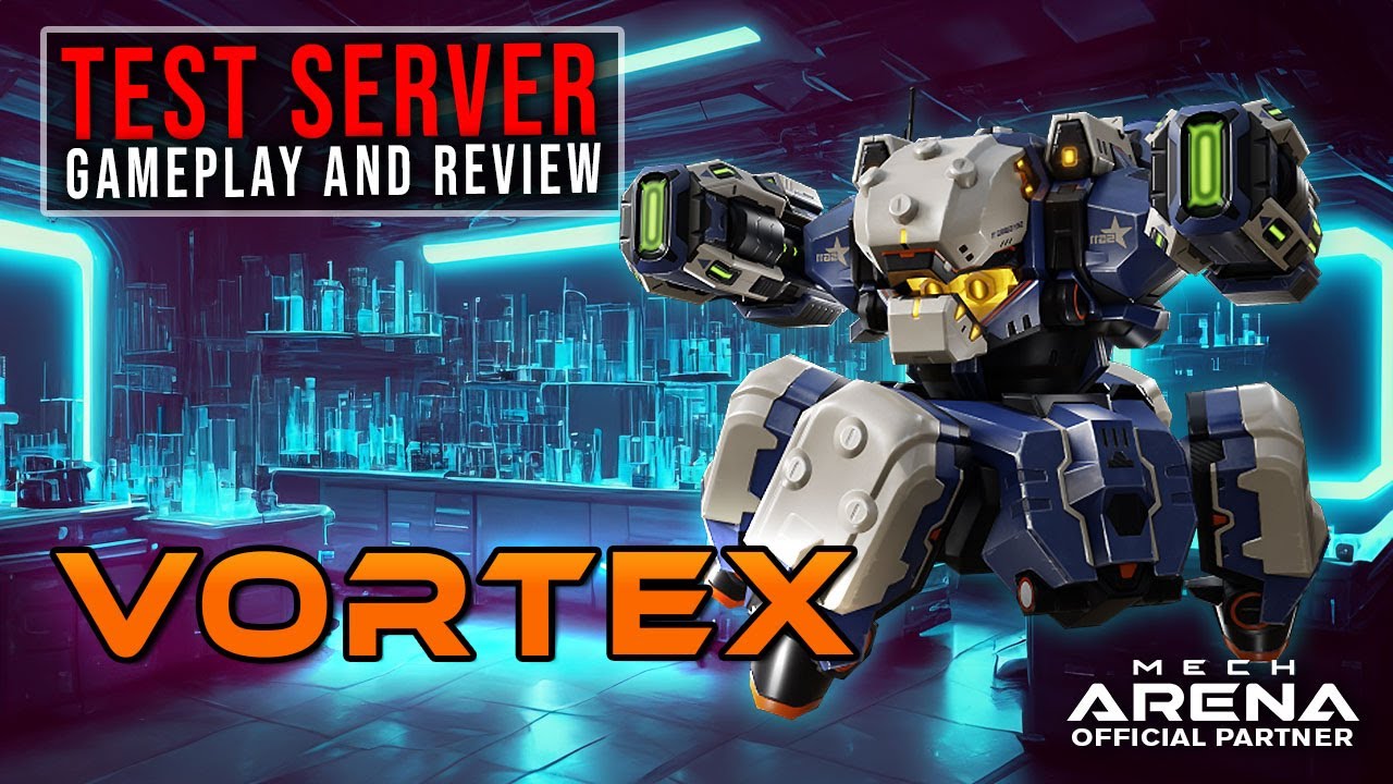 Vortex - The Support Tank we need! | Test Server Mech Review | Mech Arena