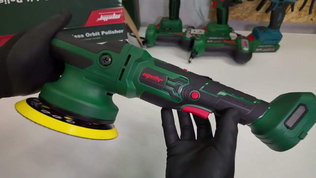 Najtańsza Polerka Dual Action Akumulatorowa Bezszczotkowa Mellif na Akumulatory Makita 18V  ✅