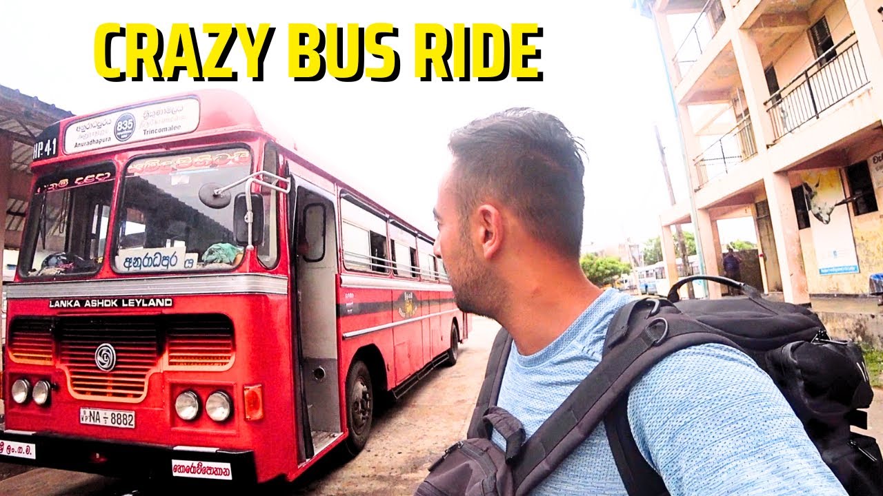 Bus Drivers in Sri Lanka are Crazy - $1.30 Bus Ride in Sri Lanka 🇱🇰