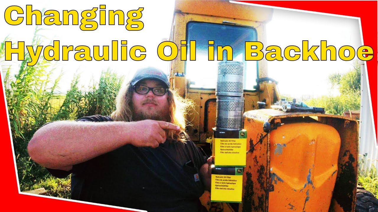 Changing Hydraulic & Transmission Oil In John Deere 410 Loader Backhoe