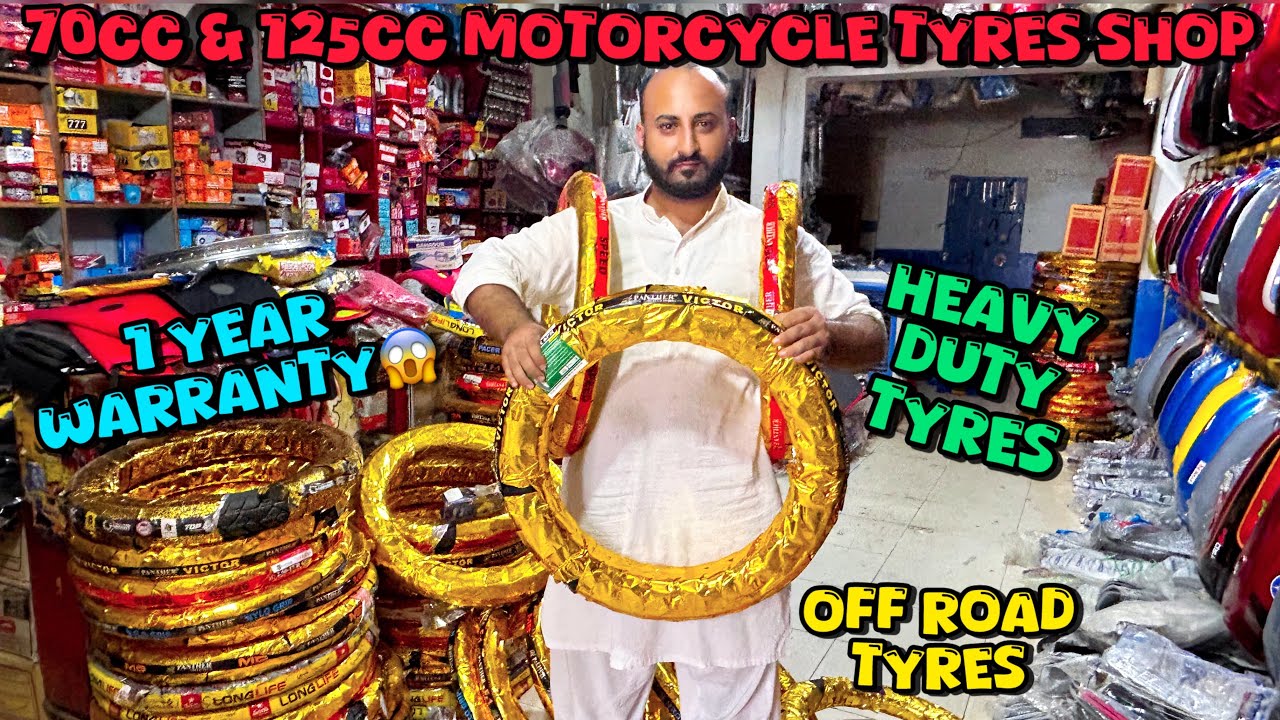 Motorcycle Tyres Shop in Rawalpindi😎🔥|| 70 & 125 Tyres😱|| Pak Moto