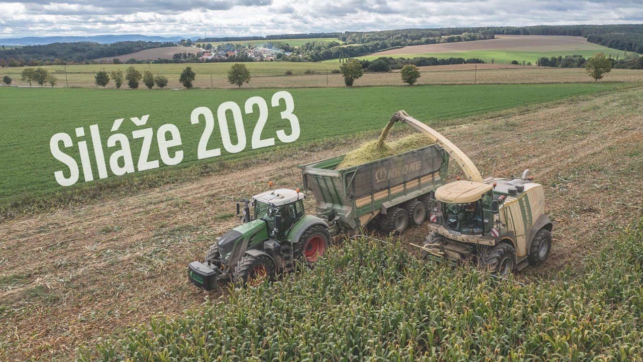 Sil&aacute;že 2023 - Krone BIG X770, 2x Fendt 828 Vario + Krone TX 460