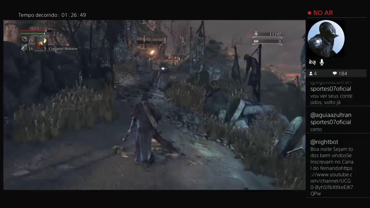 #FernandoBRgames Bloodborne Bosque proibido sem subir nível
