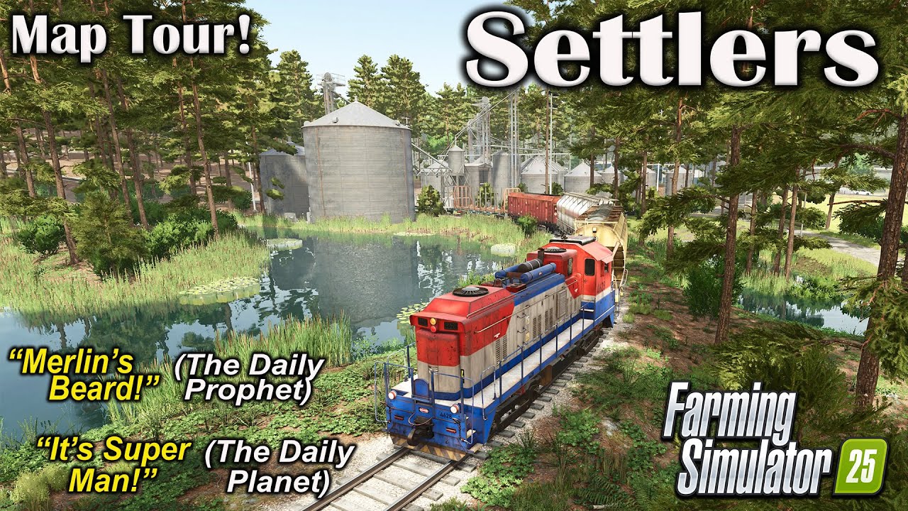 STAGGERING!! WHAT A DIFFERENCE!! “SETTLERS” MAP TOUR! ON Farming Simulator 25 (Review) PS5.