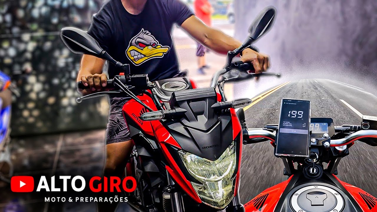 TOP SPEED E CV! NOVA CB 300F TWISTER DE ESCAP GRS E RELAÇÃO PASSE FINO