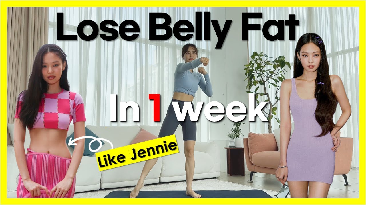 하루 10분! 블랙핑크 제니 11자 복근 보장 운동 루틴🔥 | The Best Standing Exercises for Hanging Belly Fat