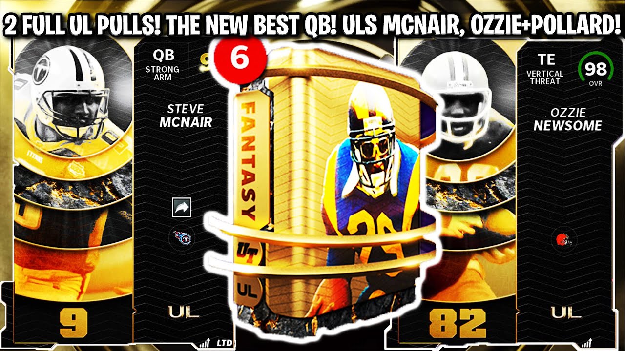 2 FULL UL PULLS! THE NEW BEST QB IN MUT! ULTIMATE LEGENDS LTD MCNAIR, OZZIE, AND POLLARD | MADDEN 22