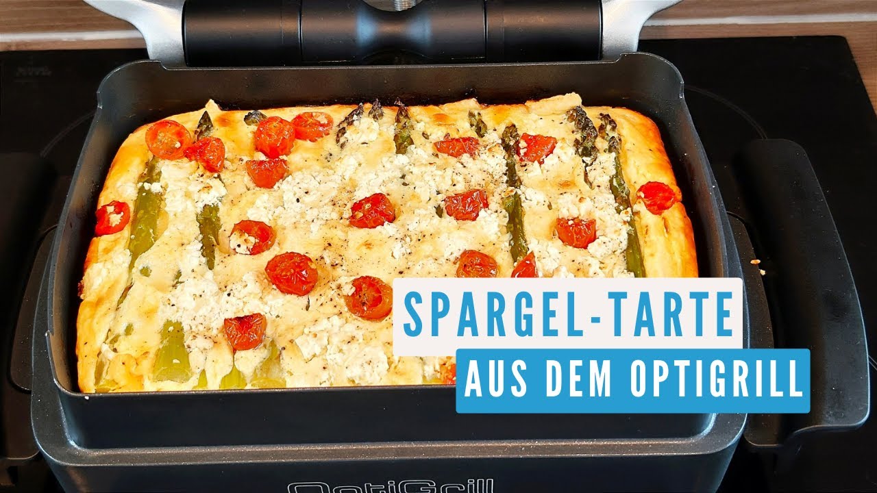 Spargel - Tarte aus dem OptiGrill / Zubereitet in der Backschale