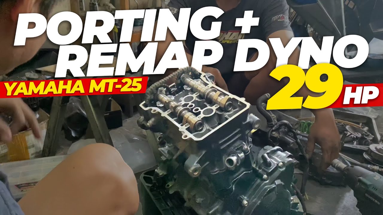 YAMAHA MT25 ENGINE MODIFICATION | STD PORTING POLISH 29HP