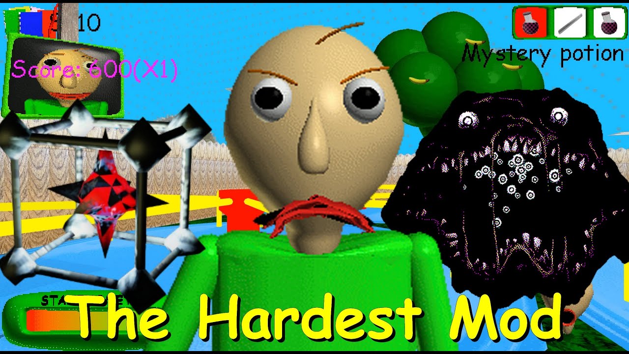 Самый сложный мод — Baldi's Basics Plus Mod
