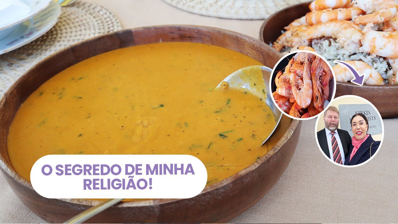 COMO FAZER CALDO DE CABEÇA DE CAMARÃO SIMPLES + DOMINGO NA IGREJA | Joanna Maria