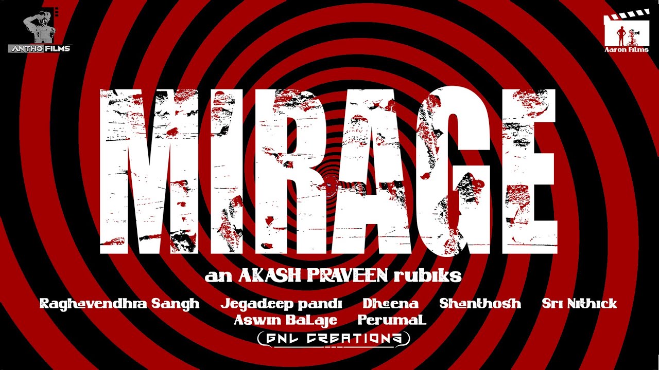 MIRAGE Official Short Film | Antho Films | Akash | Dheena | Jegadeep | Shanthosh