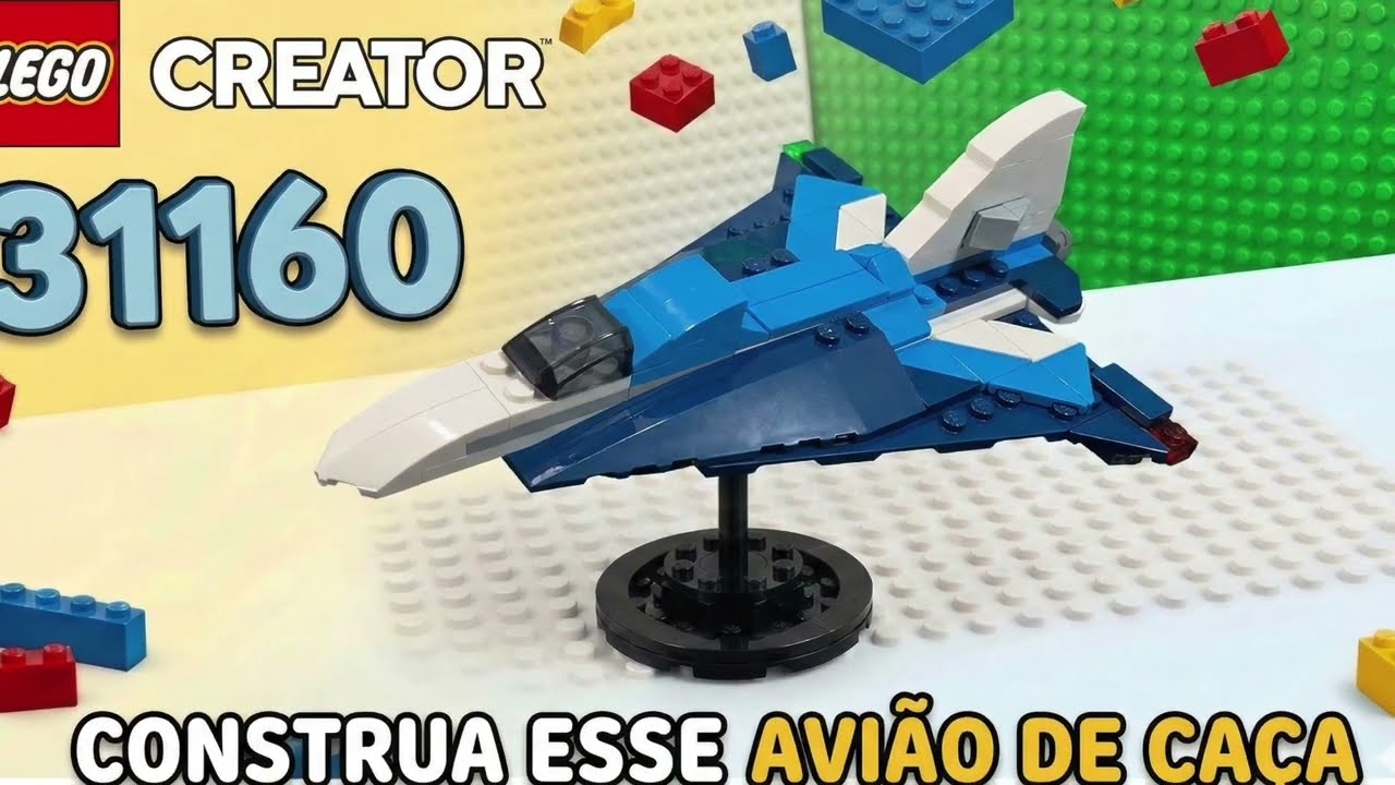 Lego - Creator - 31160 - Avião de caça (fighter jet) - Timelapse