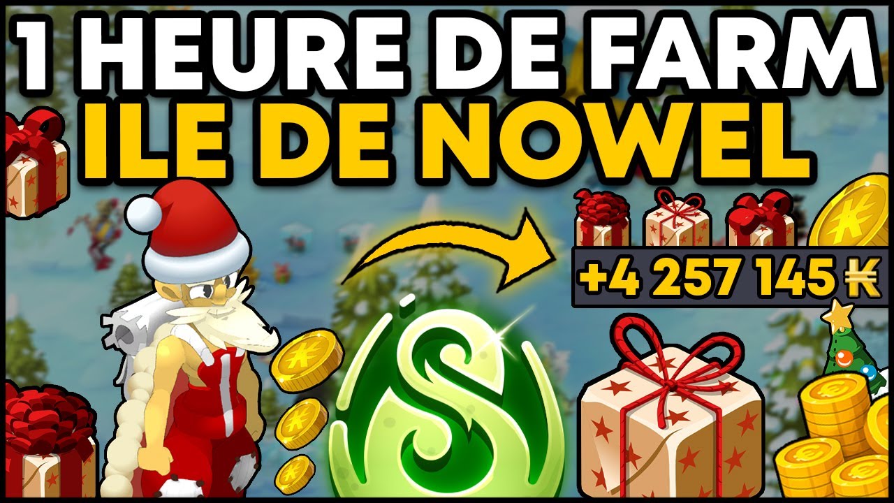 COMBIEN RAPPORTE 1H de FARM &Icirc;LE de NOWEL sur DOFUS ?