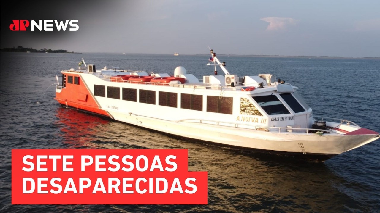 Naufrágio de lancha no Encontro das Águas deixa mortos e desaparecidos em Manaus