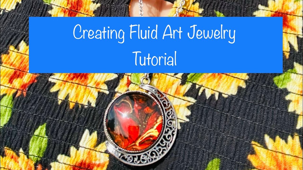How to Create Stunning Fluid Art Jewelry #tutorial #acrylicpainting
