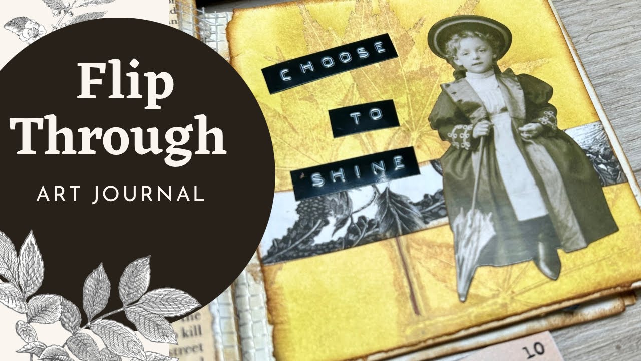 MINI ART JOURNAL FLIP THROUGH - #tuac5minchallenge