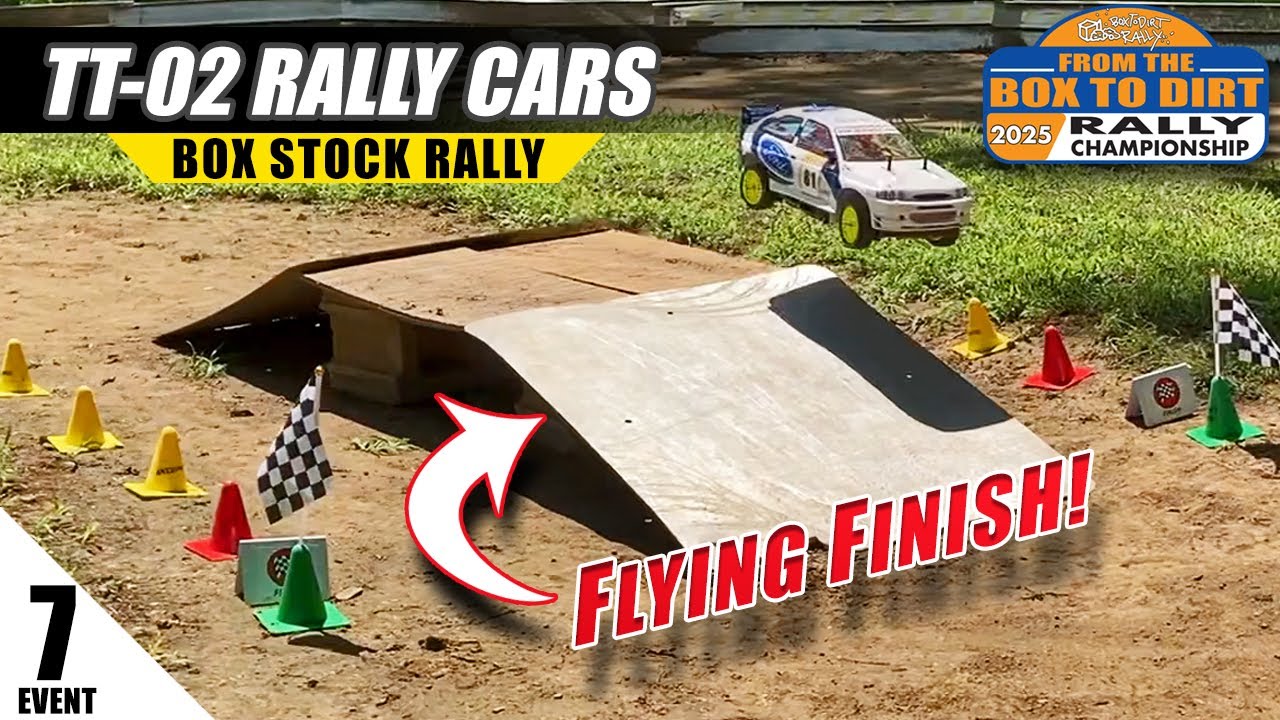 Box Stock TT02 Rally Cars - Rally Event 7 - Flying Finish