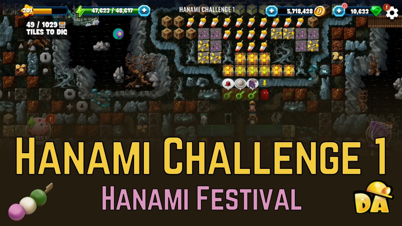 Hanami Challenge 1 - Hanami Festival - Diggy's Adventure