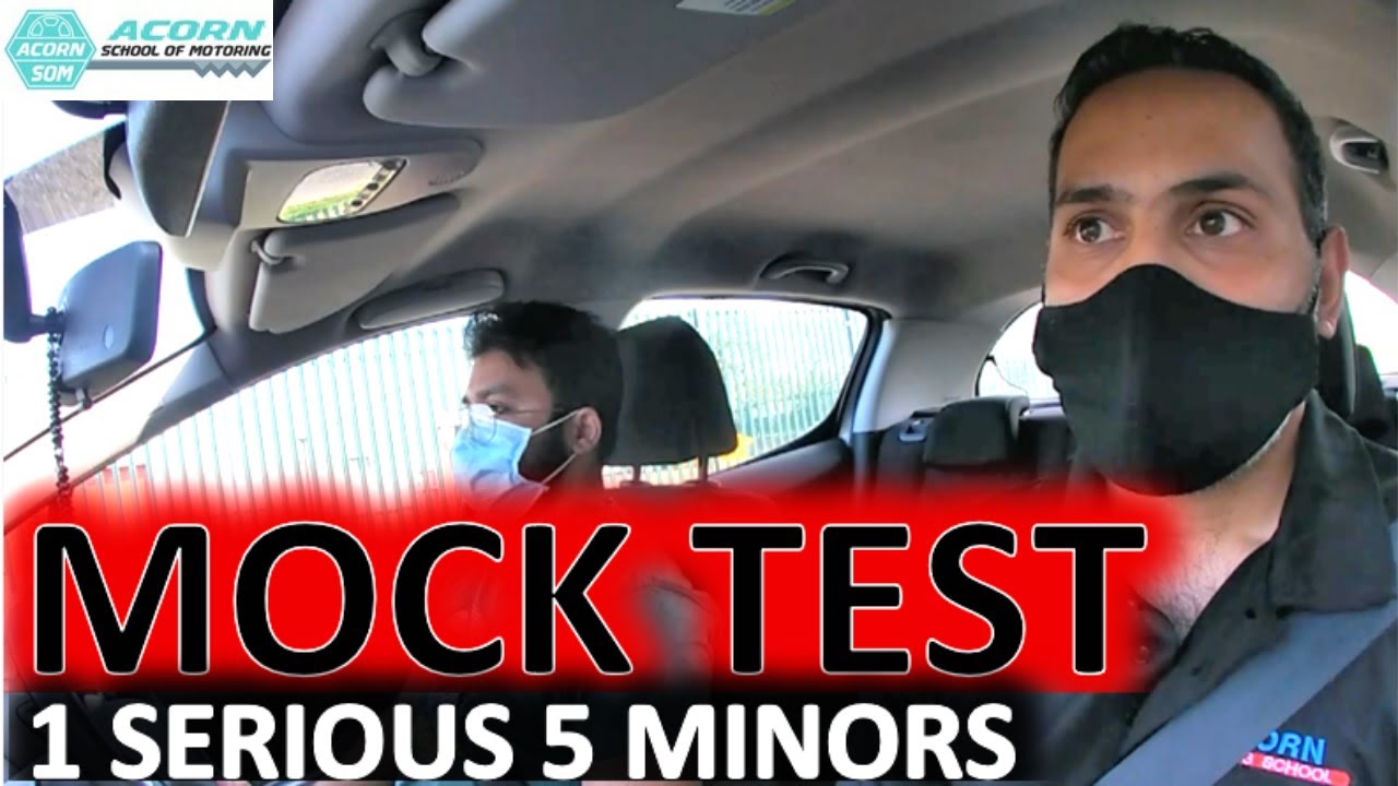 UK PRACTICAL DRIVING TEST ! MOCK TEST ! 1 SERIOUS FAULT 5 MINORS ! LEARN TO DRIVE