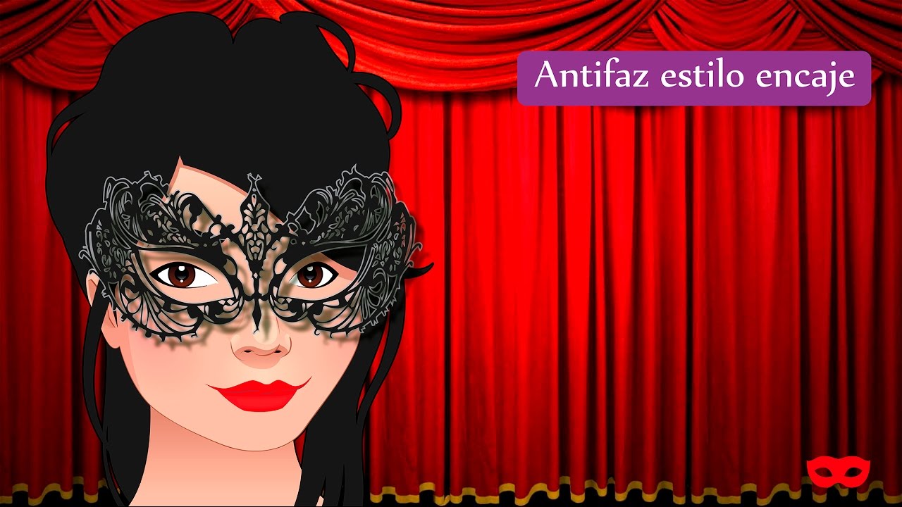 Antifaz estilo encaje