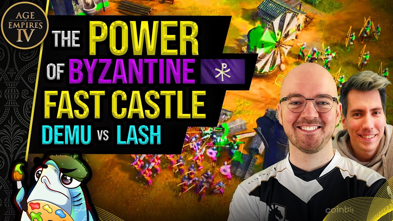 The power of byzantine fast castle - Demu vs Lash - AoE4 Highlight Games #34