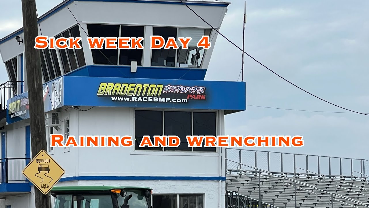 Sick Week Day 4 wrenching on the transmission, rain and wind.