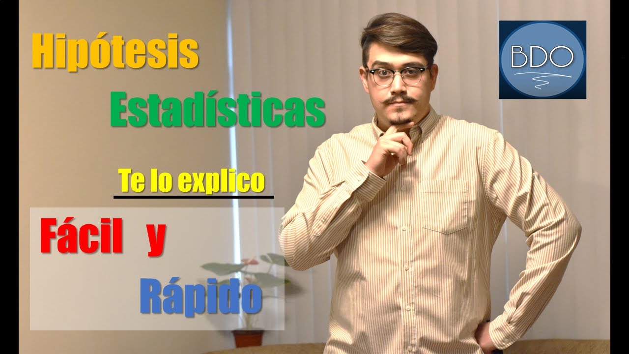 Hipótesis estadísticas | Fácil y rápido