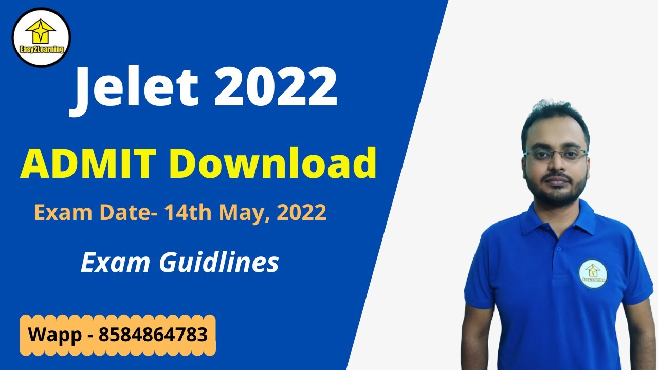 Jelet 2022 Admit Card | Exam Rule |