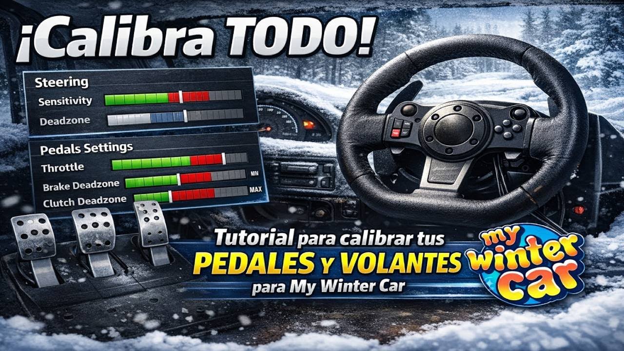 COMO calibrar PEDALES y ZONAS MUERTAS para MY WINTER CAR