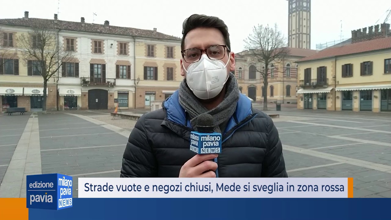 Strade vuote e negozi chiusi, Mede si sveglia in zona rossa