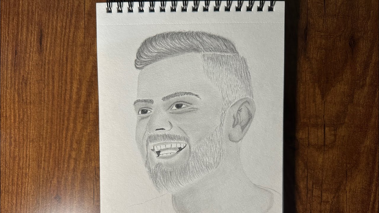 Virat drawing ✍️ || step by step #drawing #art  #video 