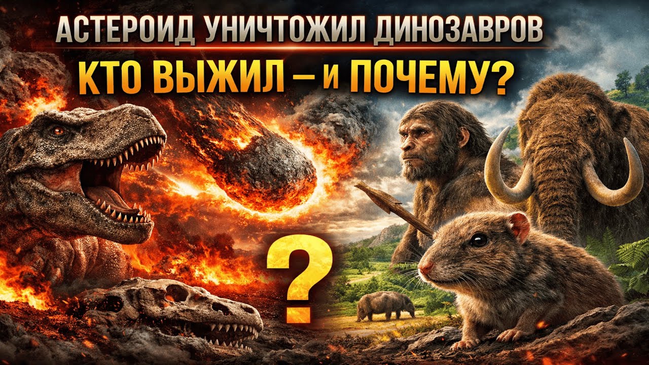 Астероид уничтожил динозавров. Кто выжил — и почему?