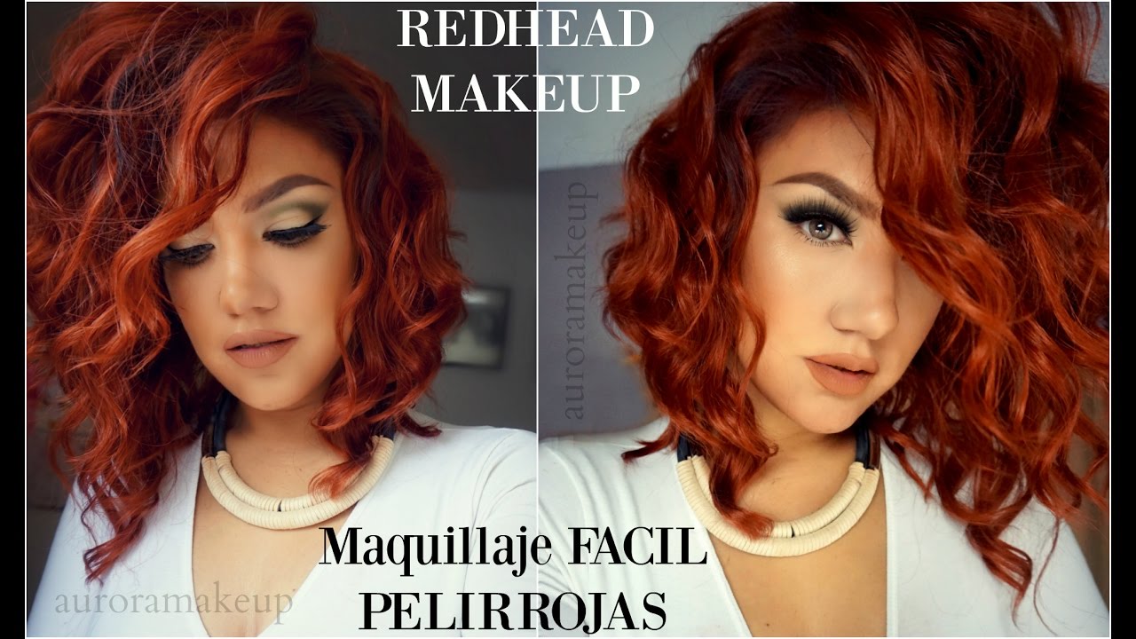 Maquillaje FACIL Pelirrojas / Easy makeup for REDHEAD Girls| auroramakeup