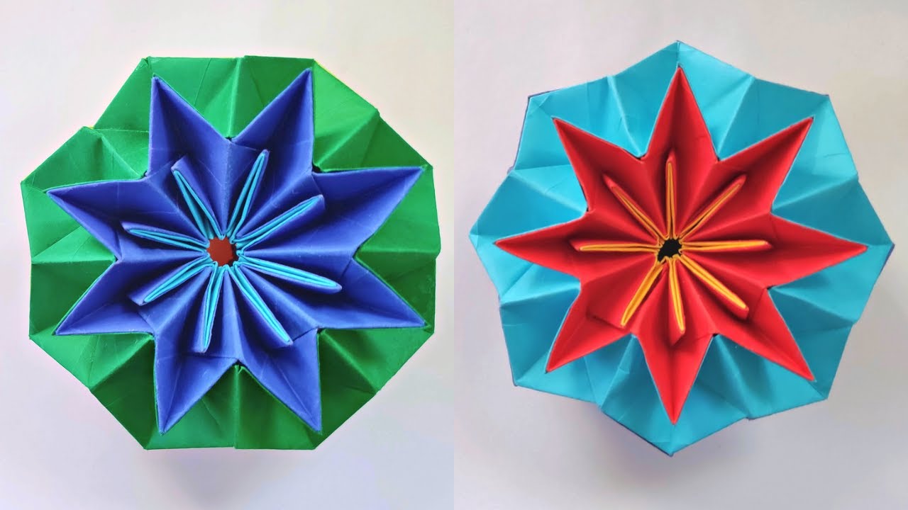 Origami COLORED FIREWORKS | How to make a paper fireworks