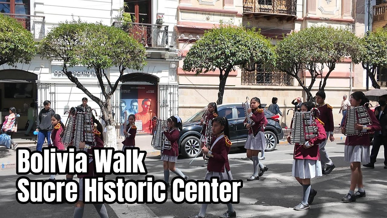 Bolivia Walk 4K I Sucre Part 1
