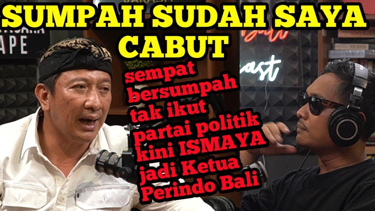 SEMPAT BERSUMPAH TAK IKUT PARTAI POLITIK, JRO BIMA ISMAYA KINI MALAH JADI KETUA PERINDO BALI