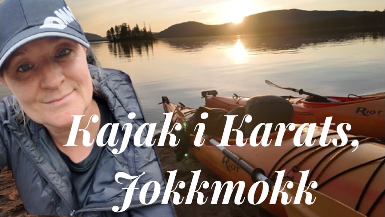 Paddling och övernattning i hängmatta. Karats fjällsjö utanför Jokkmokk.