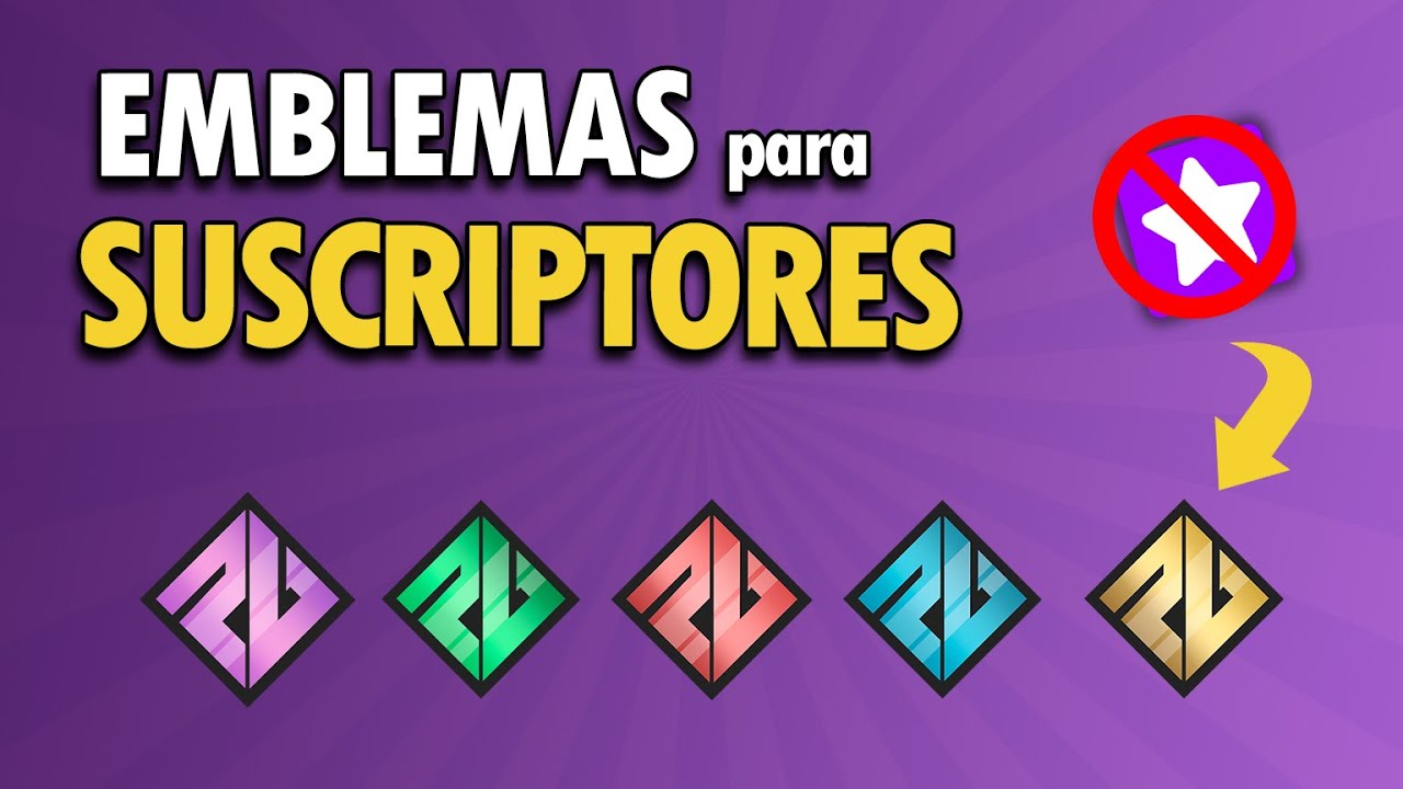 🔸Como crear EMBLEAS para SUSCRIPTORES / MUY Facil 2022 ✅